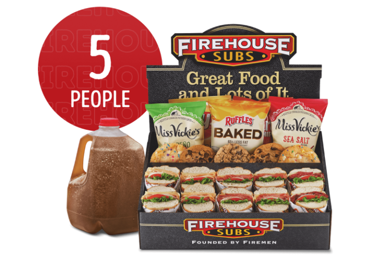 Firehouse Subs Deluxe Half Platter: Subs & Snacks