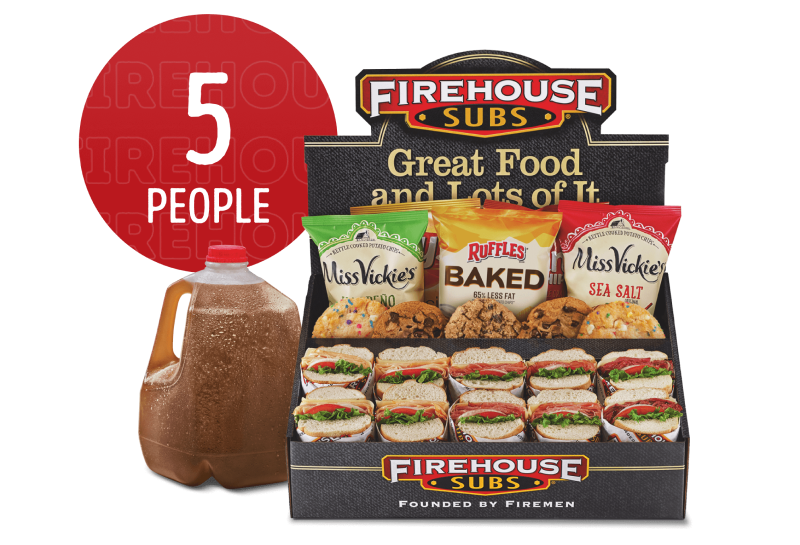 Firehouse Subs Deluxe Half Platter: Subs & Snacks 
